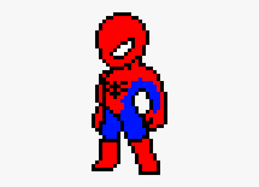 Spiderman Pixel Art Png, Transparent Png - kindpng