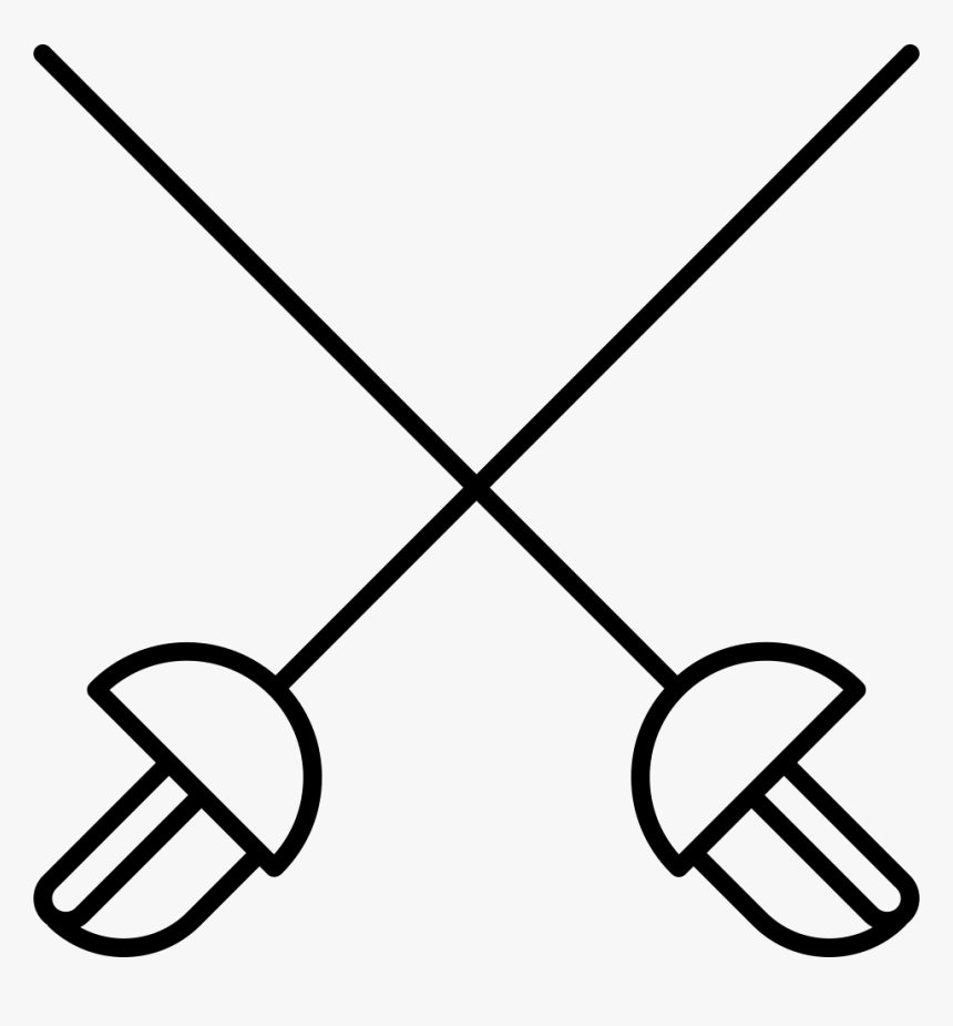 Fencing Sport Vector Png Gradient, Transparent Png, Free Download