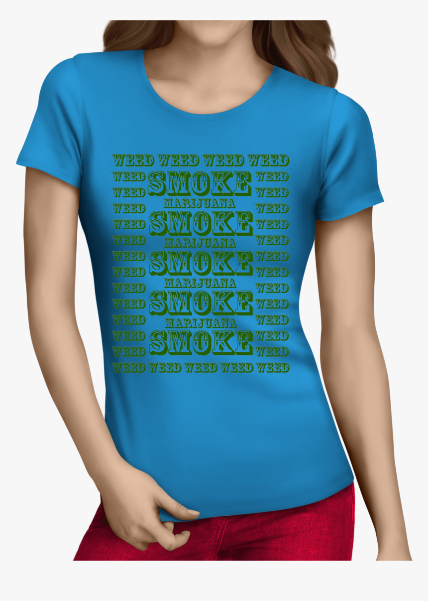 Transparent Smoke Weed Png - Red T Shirt Girl, Png Download, Free Download