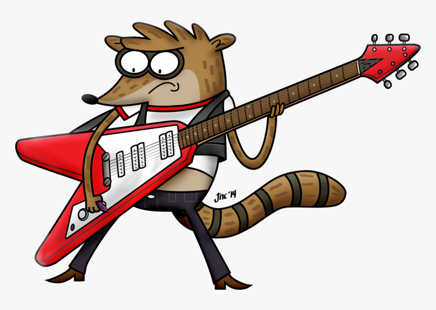 Animation, Cartoons, And Guitar Image - Regular Show Character Png, Transparent Png, Free Download