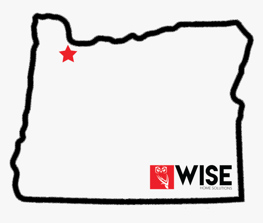 Oregon Home Security - Outline Shape Oregon State, HD Png Download, Free Download