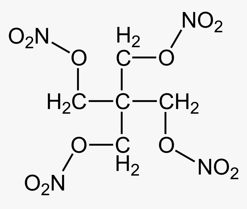 Petn Semistructural Formula 2d - 2 Bromo 4 Nitrotoluene, HD Png Download, Free Download