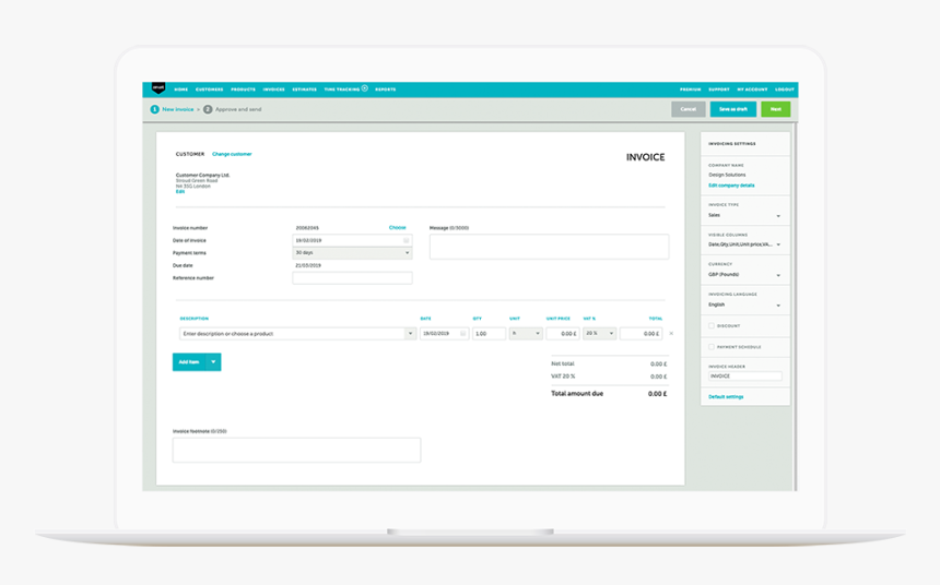 Free Invoicing Software - Invoice Software Free, HD Png Download, Free Download