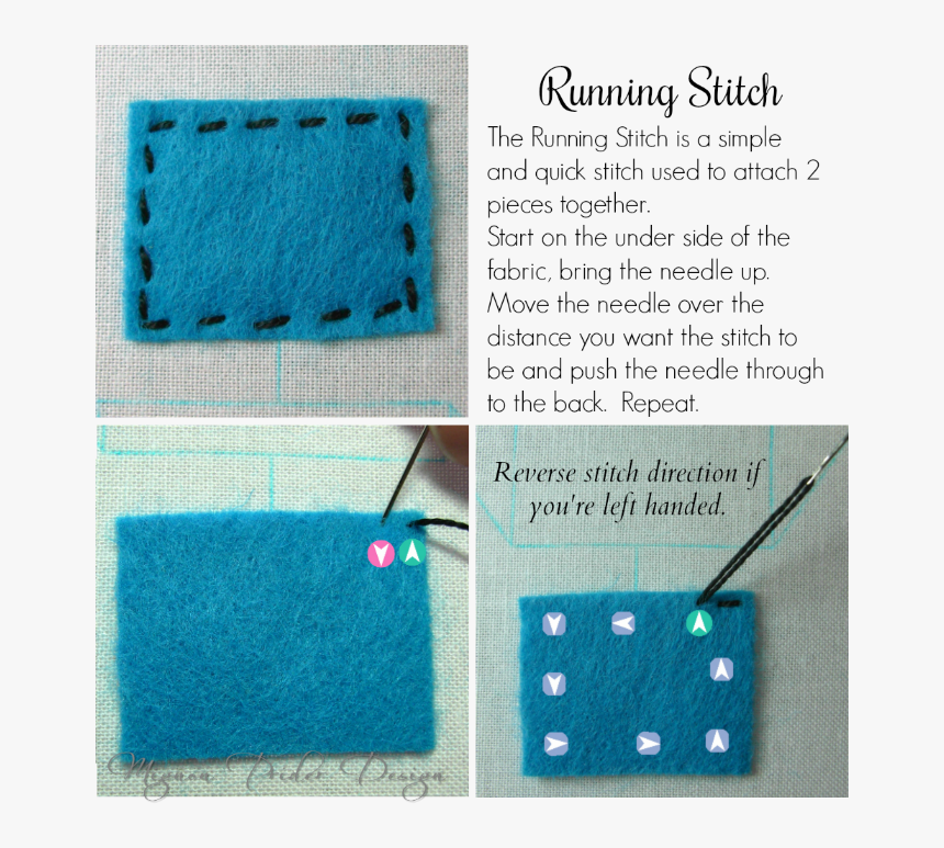 Running Stitch - Sew 2 Pieces Of Fabric Together, HD Png Download, Free Download