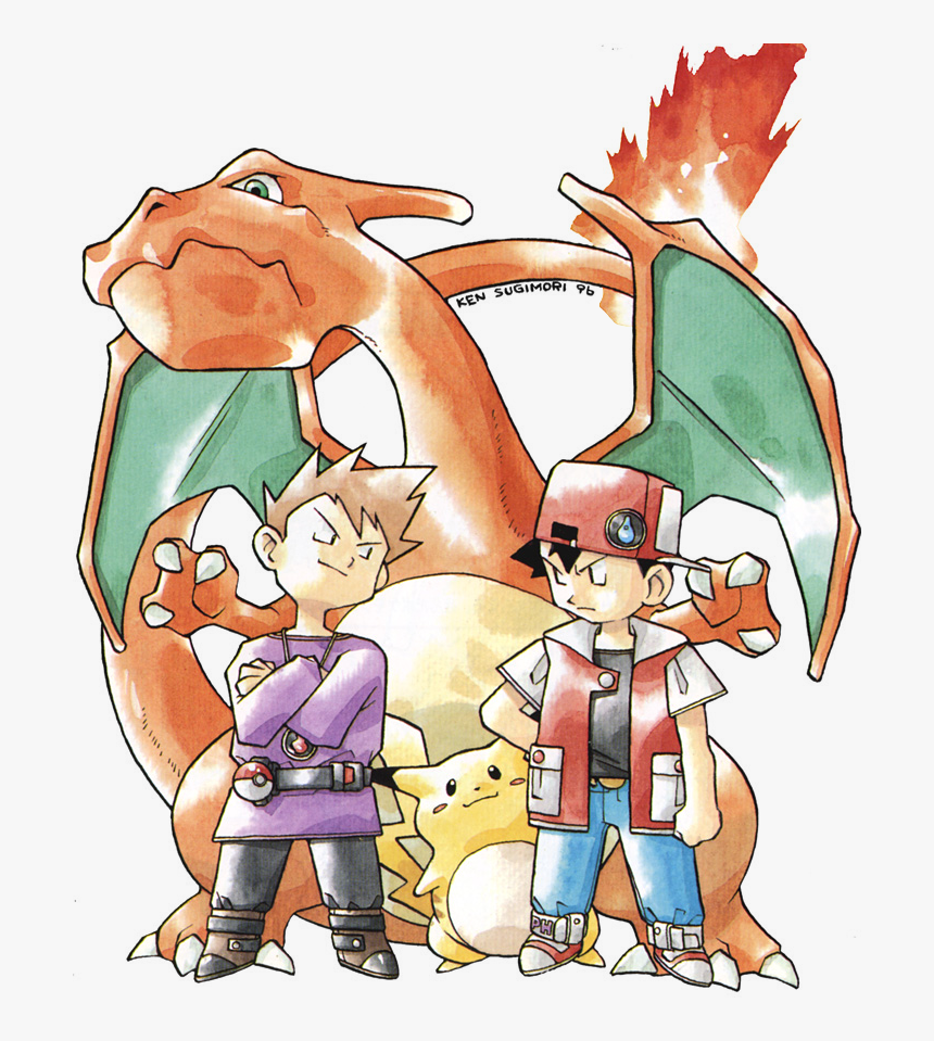 Original Pokemon Red Art, HD Png Download, Free Download