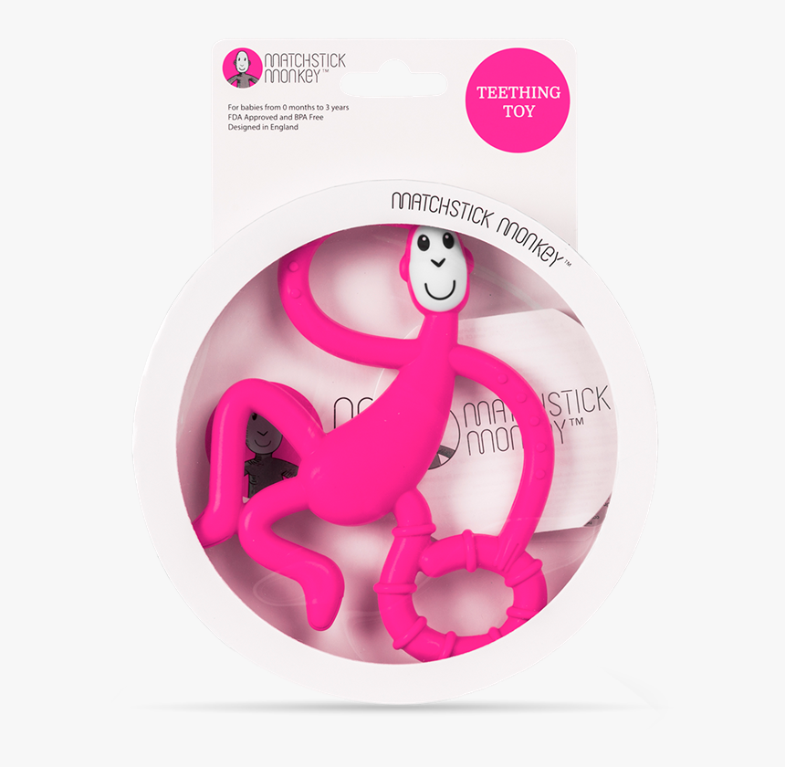 Pink Dancing Monkey Teether - Matchstick Monkey Dancing Monkey Pink, HD Png Download, Free Download