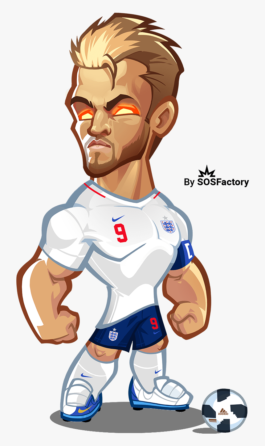 Harry Kane Caricature - Worldcup Russia 2018 Mascotization, HD Png Download, Free Download