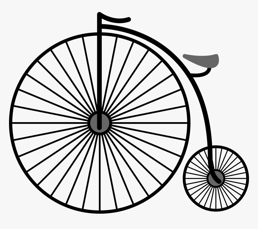 Free Download Clip Art - Penny Farthing Bicycle Drawing, HD Png Download, Free Download