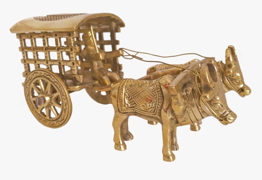 Traditional And Modern Brass Bullock Cart Open Jalli - Carriage, HD Png Download, Free Download