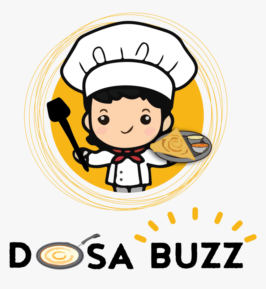 Dosa Buzz - Chef Clip Art Black And White, HD Png Download, Free Download