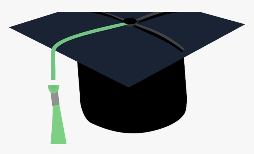 Graduation Cap Green Tassel, HD Png Download - kindpng