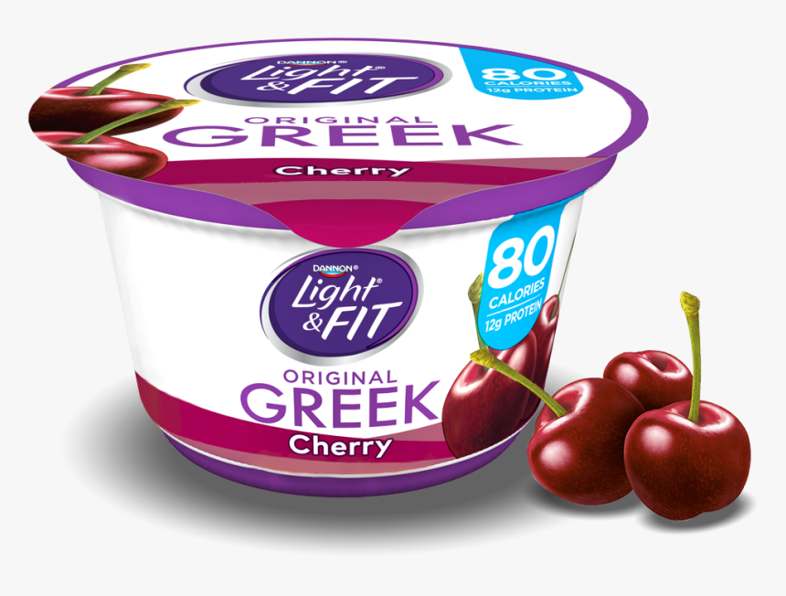 Cherry Greek Yogurt - Dannon Light And Fit Greek Yogurt, HD Png Download, Free Download