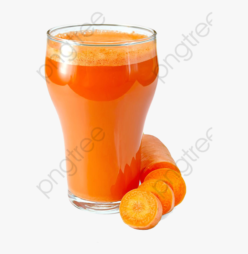 A Glass Of Carrot Juice - Glass Of Carrot Juice, HD Png Download, Free Download