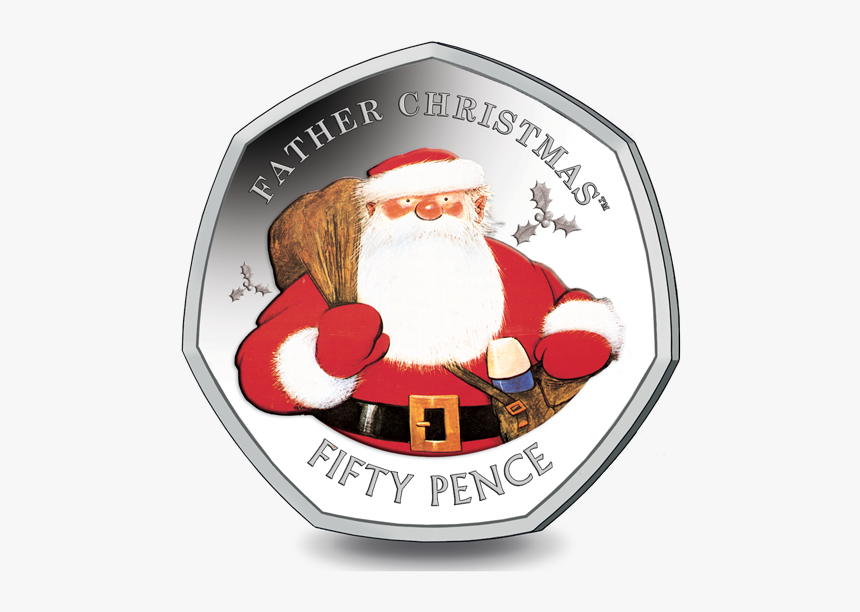 Father Christmas 50p Coin 2018, HD Png Download, Free Download