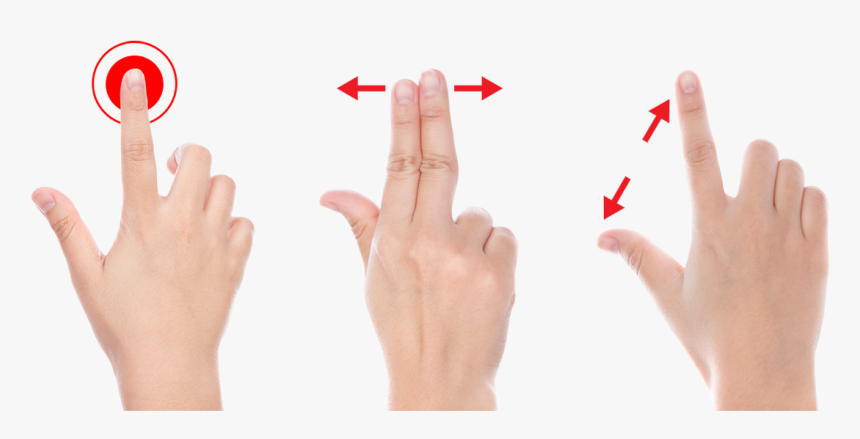 Tablet Accessibility Menu - Hand Gestures Png Tablet, Transparent Png, Free Download