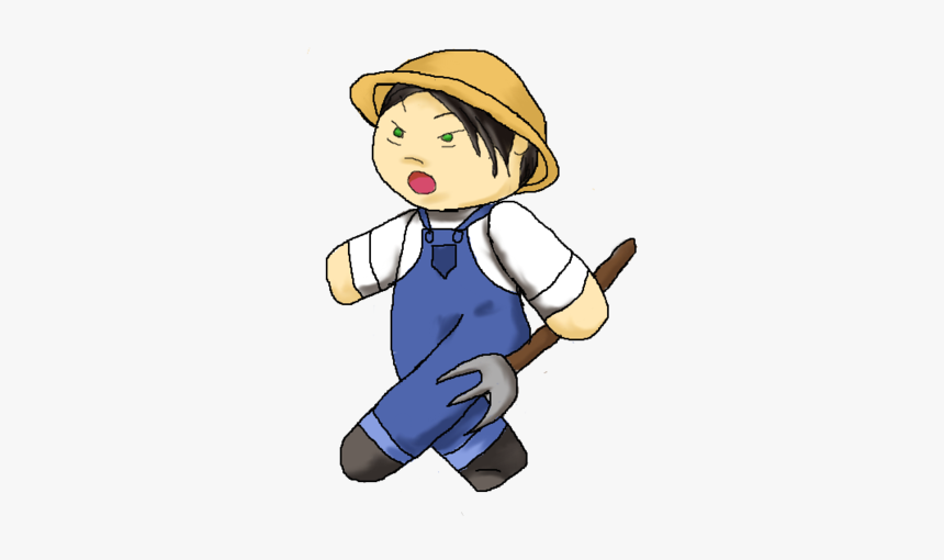 Farmer Drawing Animated - Cartoon, HD Png Download, Free Download