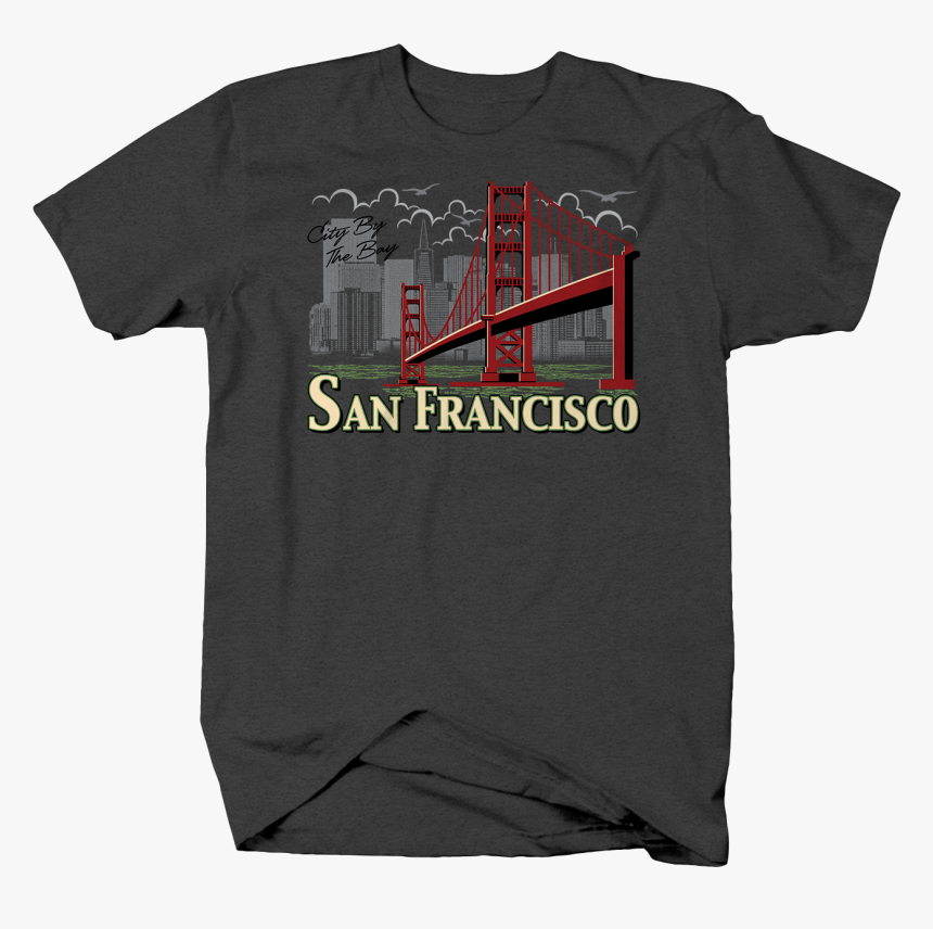 City By The Bay San Francisco Red Bridge Seagulls Usa - Dope Tech Shirt ...
