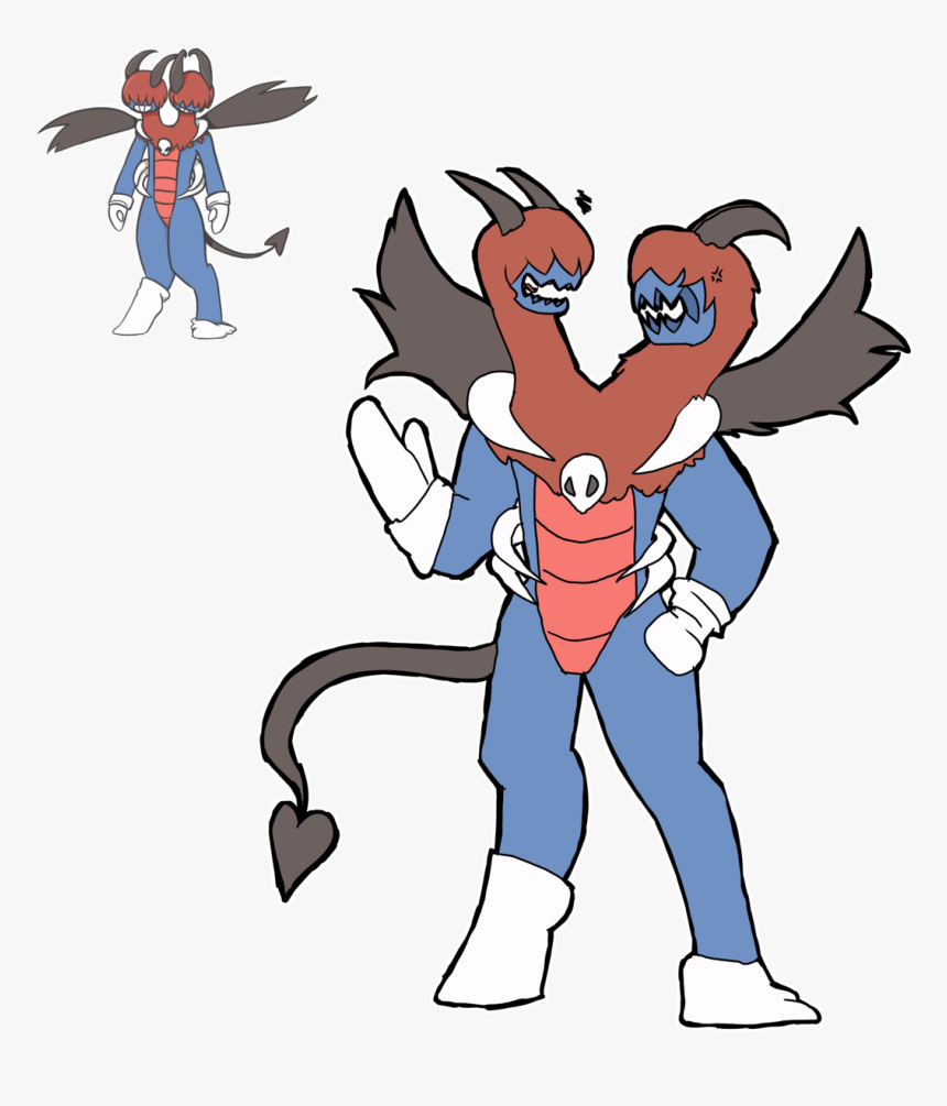 Scradolisharp
the Fusion Of Houndoom, Zwelious, Bisharp, - Cartoon, HD Png Download, Free Download