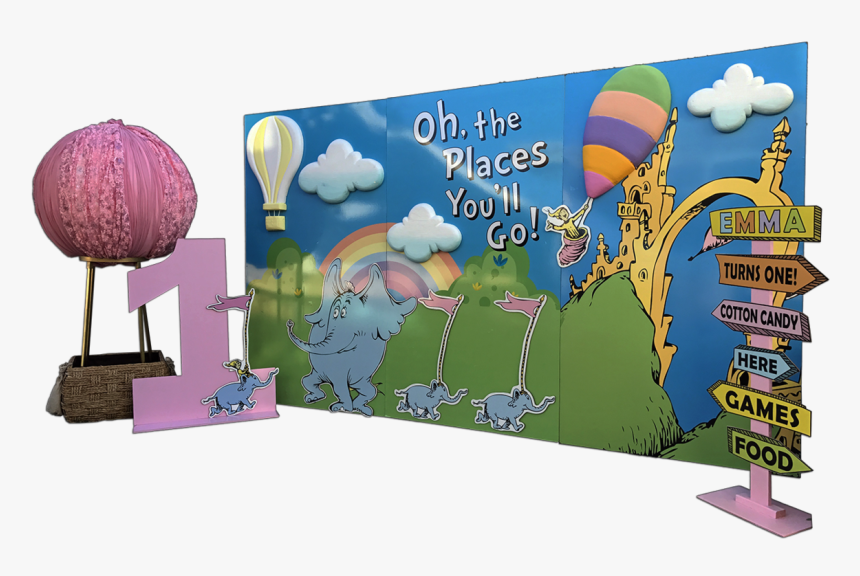 Transparent Oh The Places You"ll Go Balloon Png - Oh The Places You Ll Go Backdrop, Png Download, Free Download