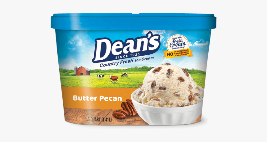 Butter Pecan Png - Salted Caramel Deans Ice Cream, Transparent Png, Free Download