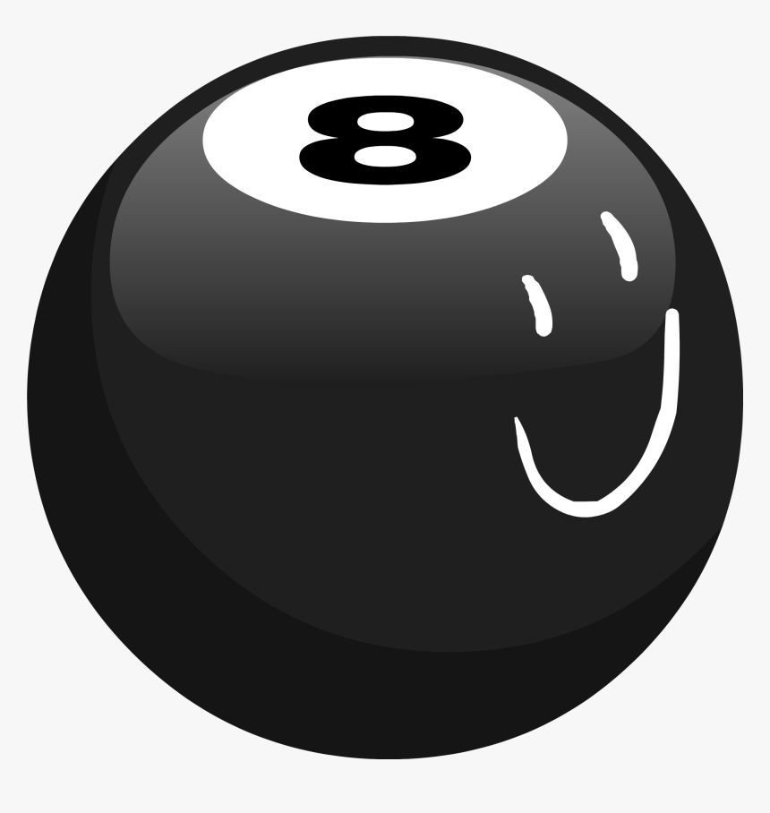 Transparent Black Sphere Png - 8 Ball From Bfb, Png Download, Free Download