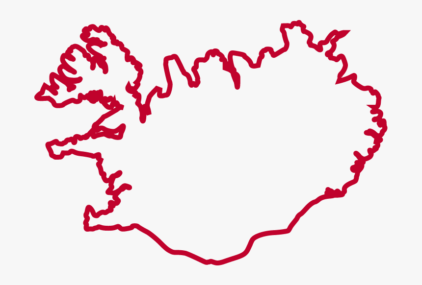 Iceland Map For Draw, HD Png Download, Free Download