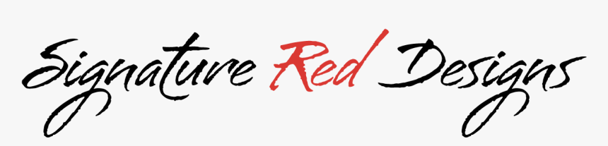 Signature Red Designs - Calligraphy, HD Png Download, Free Download