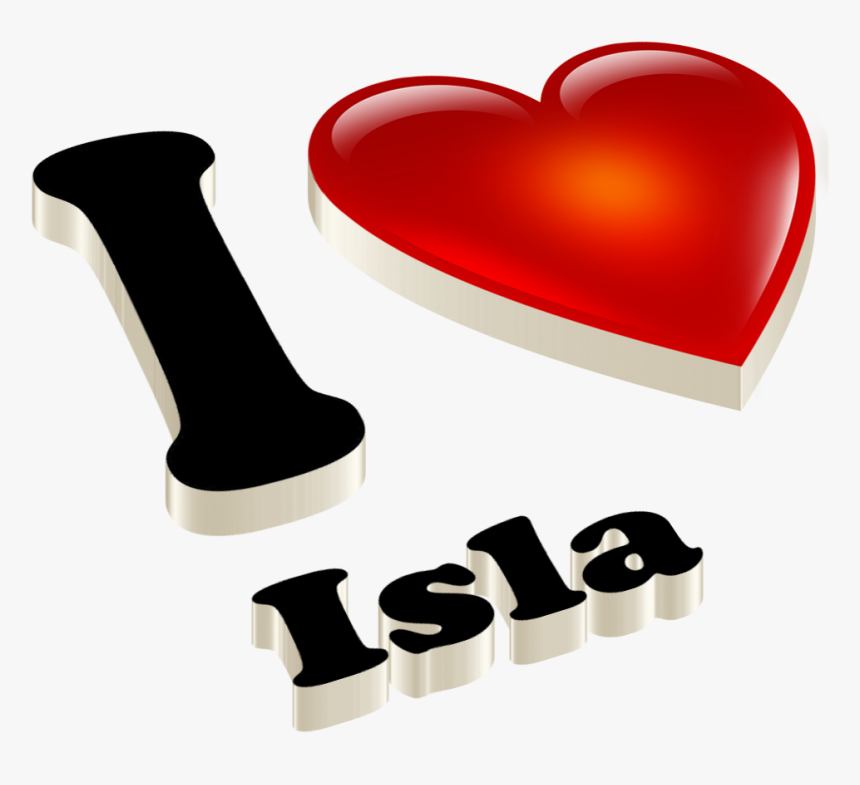 Isla Heart Name Transparent Png - Heart, Png Download, Free Download