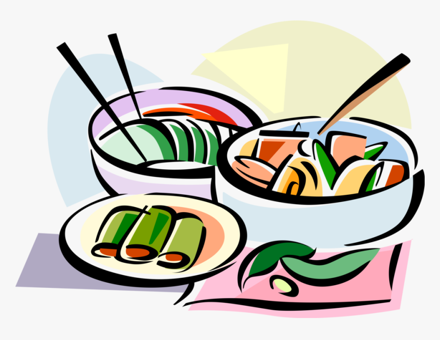 Vector Illustration Of Korean Cuisine Kimchi - Kimchi Clipart, HD Png Download, Free Download