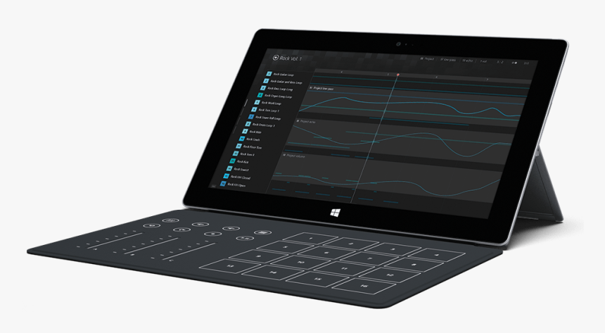 Microsoft Surface 2 Pro Remix Music Project - Netbook, HD Png Download, Free Download