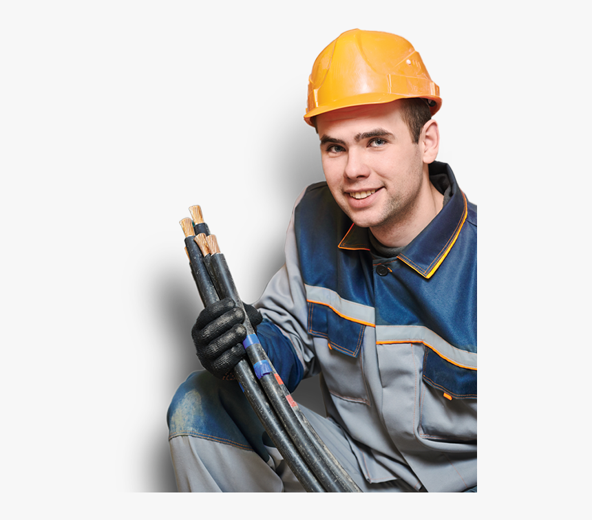 Electrician - Cable Happy Worker, HD Png Download, Free Download