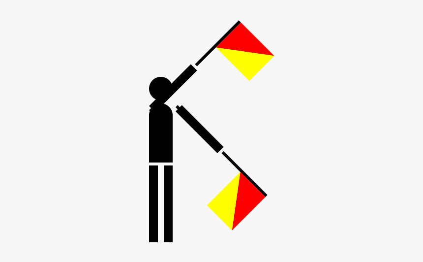 Semaphore Xray Png Images - Semaphore Flag N, Transparent Png, Free Download