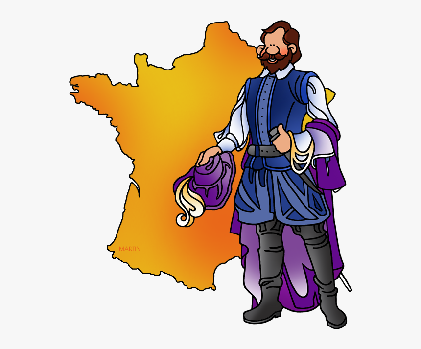 Champlain And Map Of France, HD Png Download, Free Download