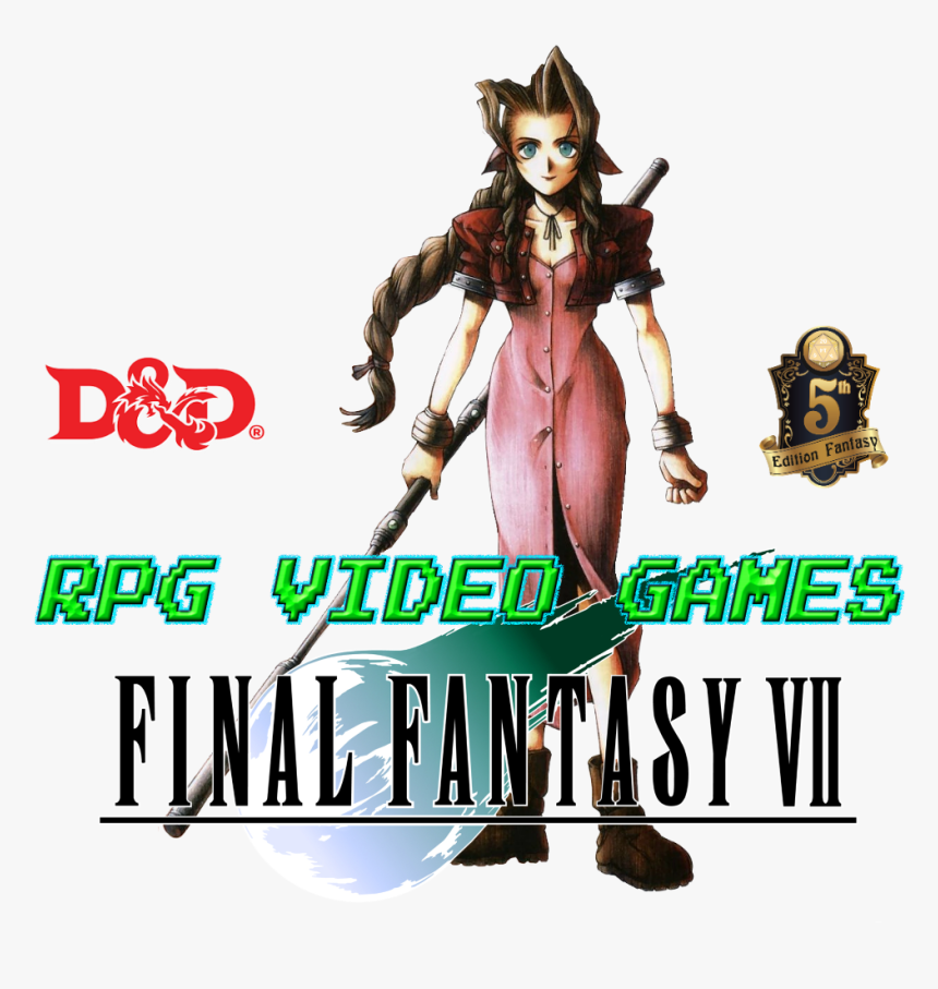 Final Fantasy 7 Aerith Gainsborough Dnd 5e - Final Fantasy 7 Characters Png, Transparent Png, Free Download