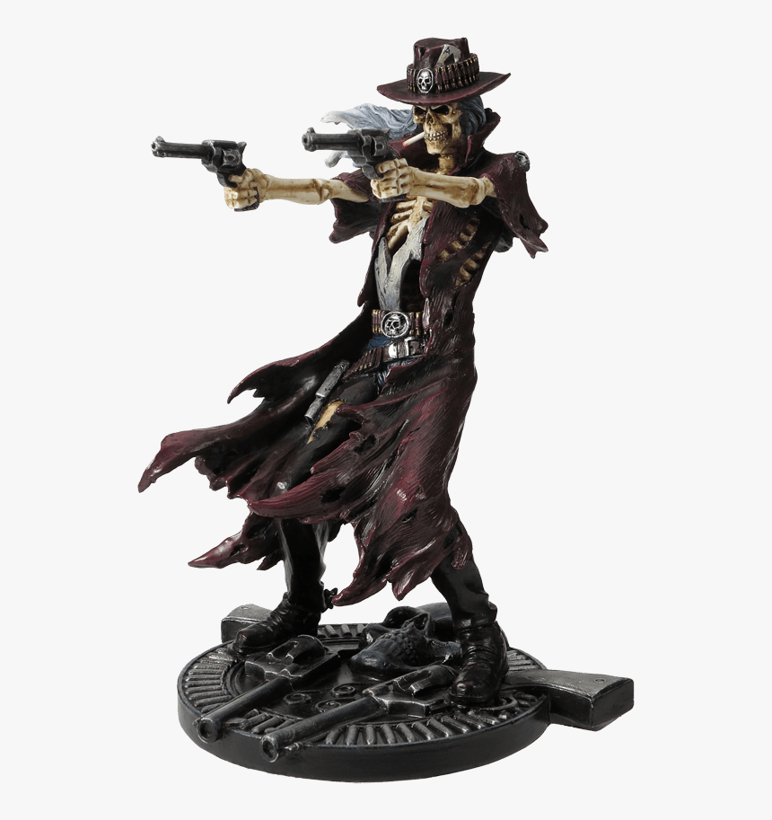 Reaper Gunslinger Statue - Grim Reaper Gunslinger, HD Png Download, Free Download