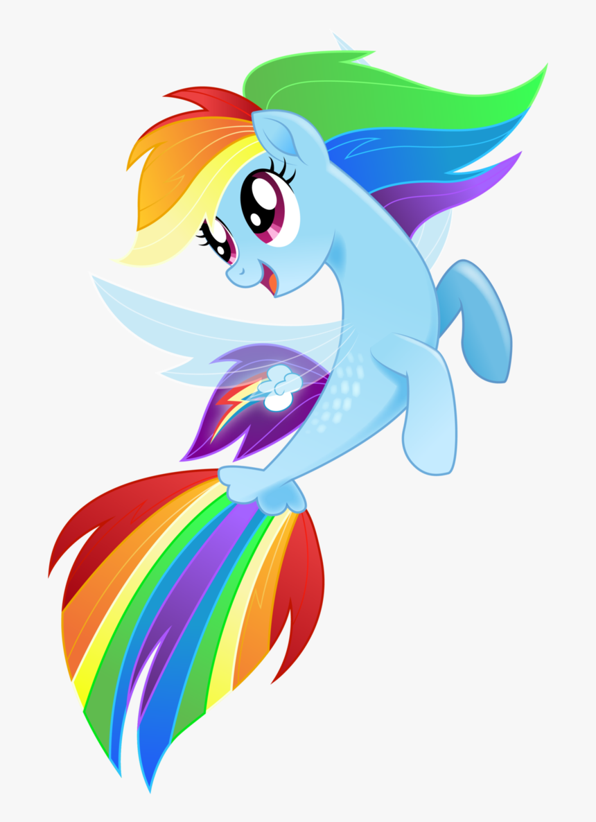 Sea Pony Rainbow Dash, HD Png Download, Free Download