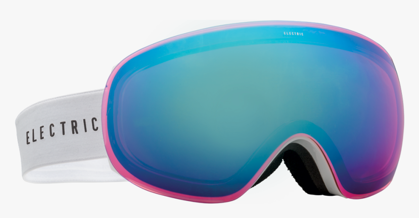 5 Snow Goggle Gloss White W/ Rose Blue Chrome - Diving Equipment, HD Png Download, Free Download