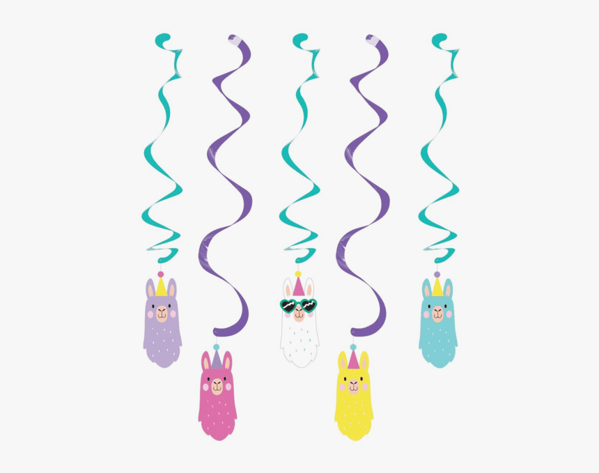 No Drama Llama Party Dizzy Danglers - Llama Party Supplies, HD Png Download, Free Download