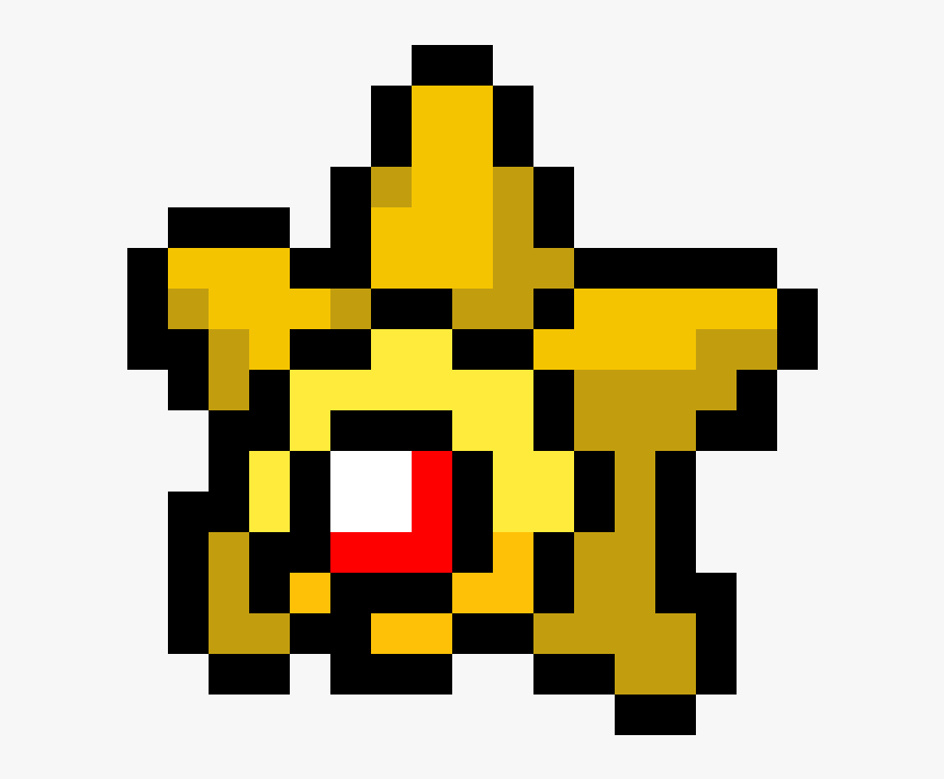 Hama Beads Series Pokemon Png Download Pixel Art Pokemon Staryu Transparent Png Kindpng