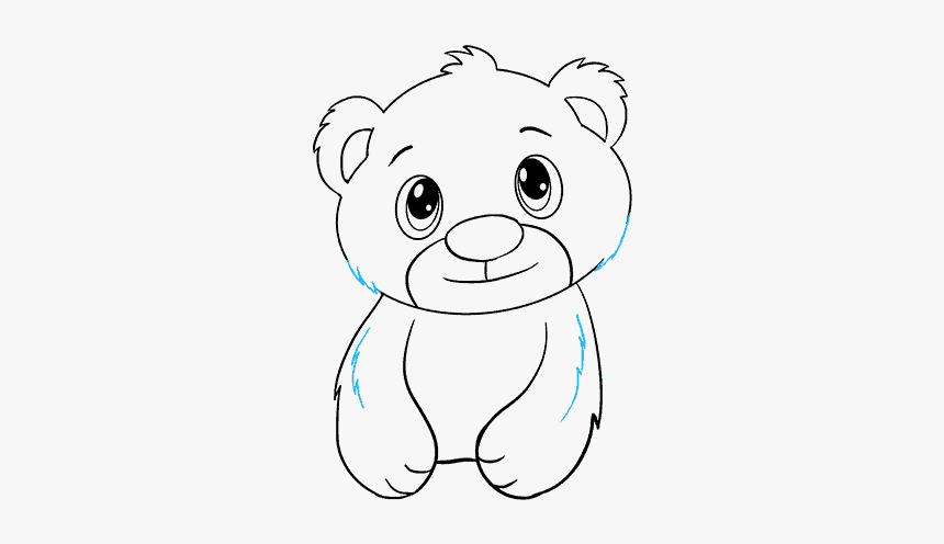 Bear Cub Drawing Easy Hd Png Download Kindpng