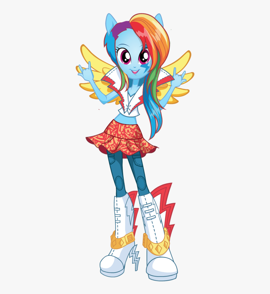 Mlp Eg2 Rainbowrocks Rainbow Dash New Look 2 By Ytpinkiepie2 - Mlp New Look Rainbow Dash, HD Png Download, Free Download