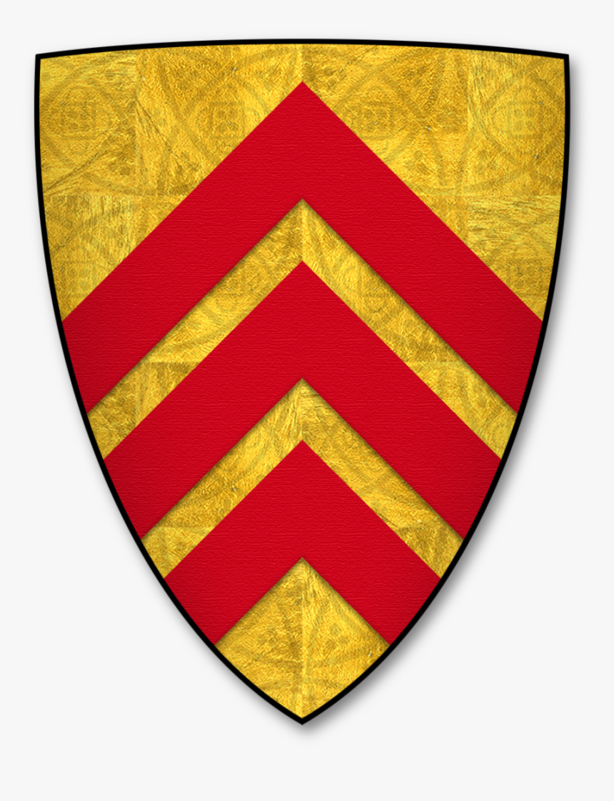 Parliamentary Roll Shield 0002 "le Counte De Gloucestre - De Clare Coat Of Arms, HD Png Download, Free Download