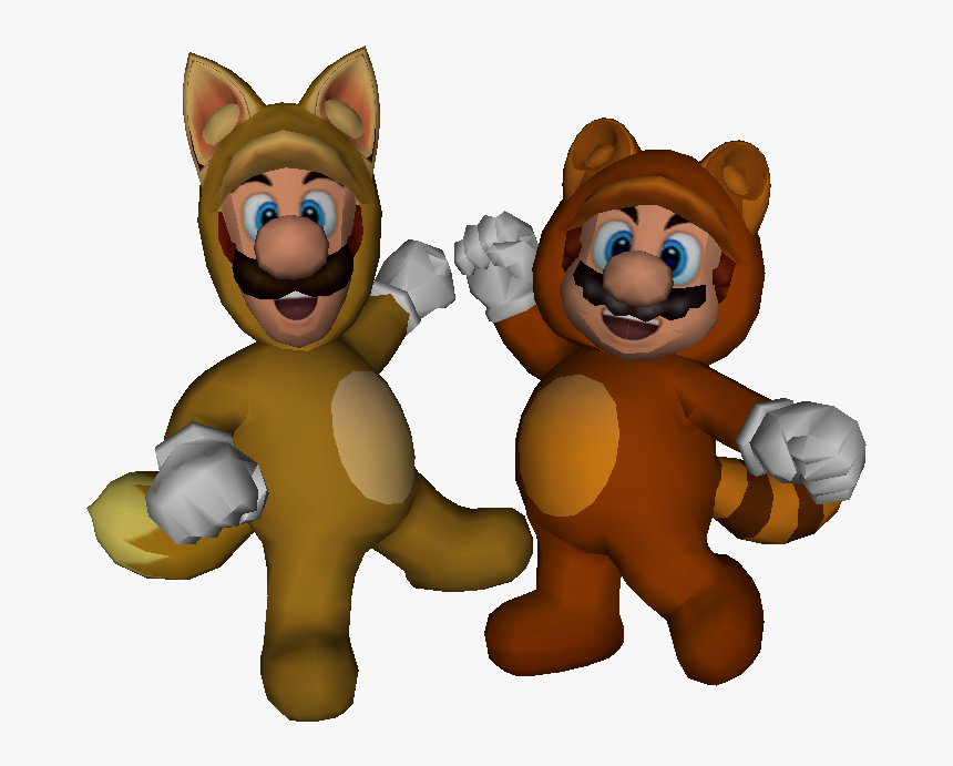 Download Zip Archive - Tanooki Mario And Tanooki Luigi, HD Png Download, Free Download