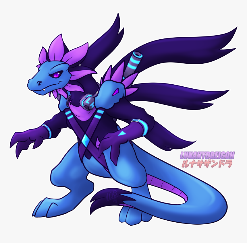 Luna The Hydreigon"s Gallery - Cartoon, HD Png Download, Free Download