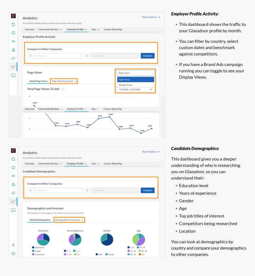 Glassdoor Employer Center Guide - Computer Icon, HD Png Download, Free Download