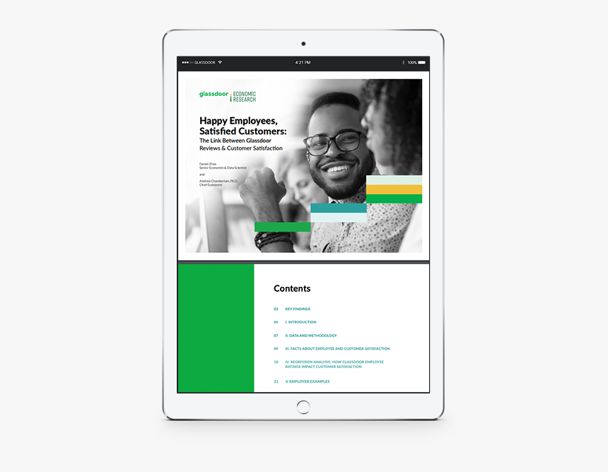 Glassdoor Customer Employee Satisfaction Report - Website, HD Png Download, Free Download