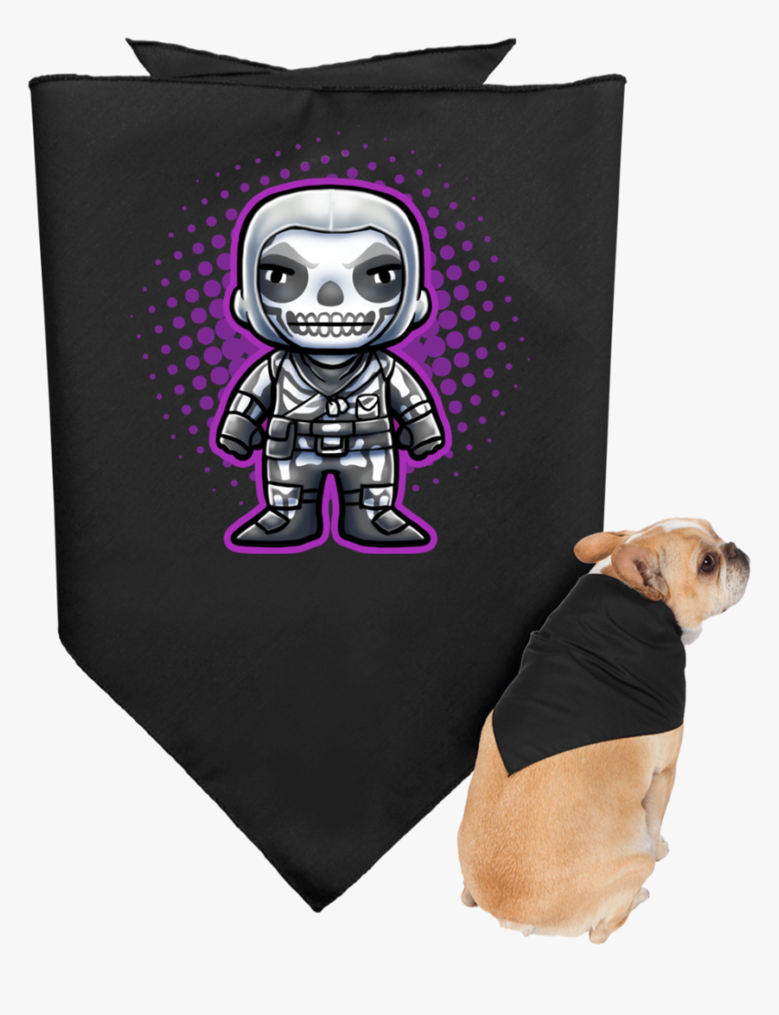 Skull T Chibi Doggie Bandana - Dog, HD Png Download, Free Download