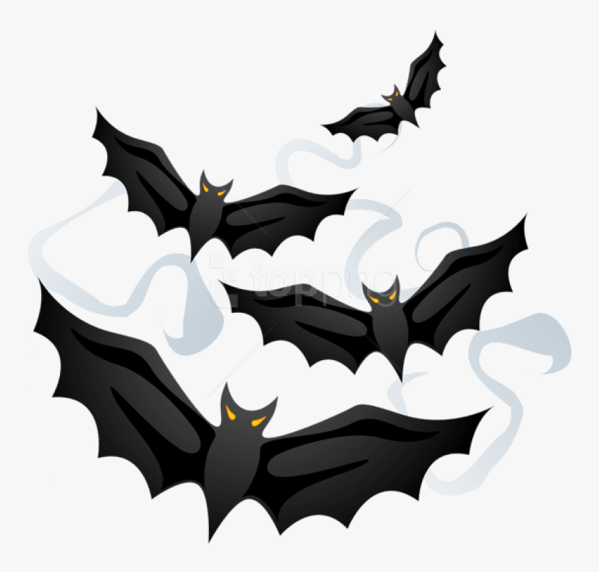 Halloween Bats Png - Creepy Halloween Png, Transparent Png, Free Download