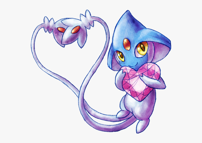 #mythical #legendary #pokemon #valentinesday #love - Cartoon, HD Png Download, Free Download