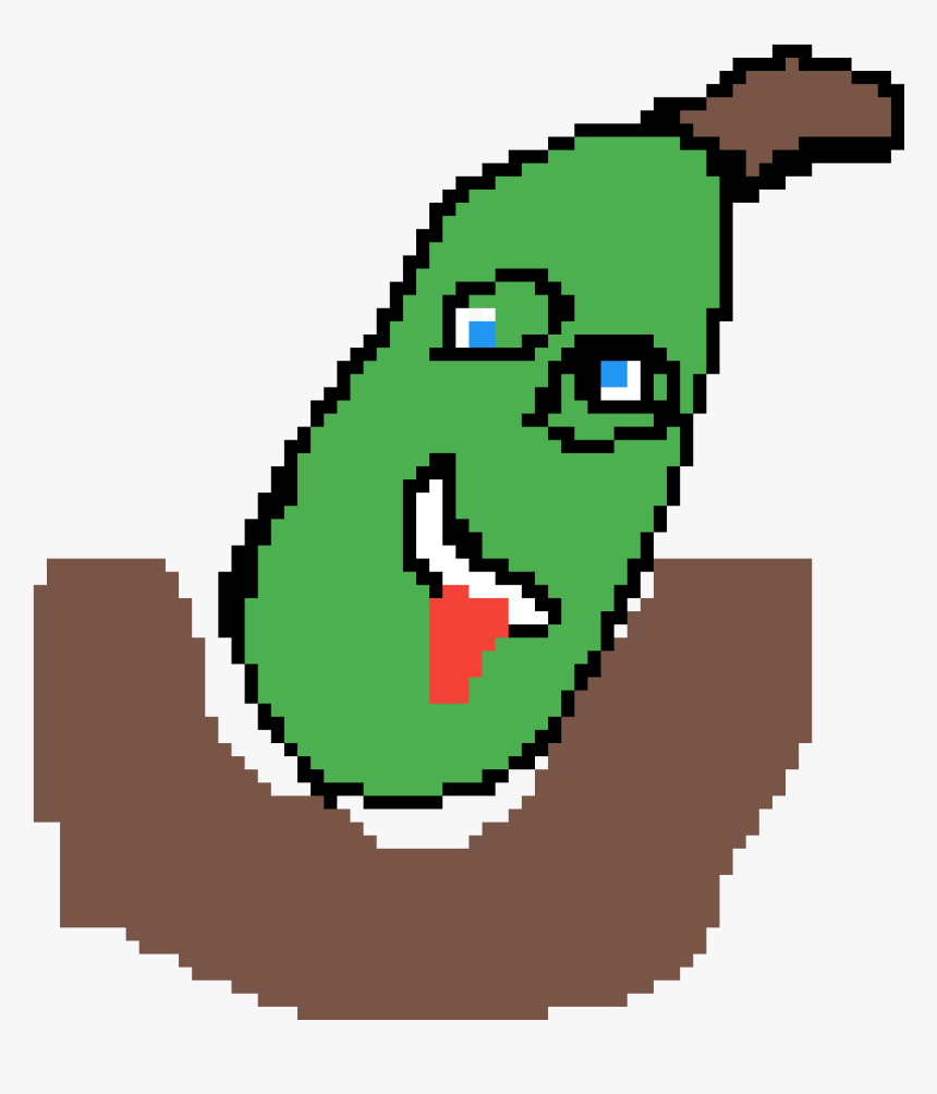 Cucumber Clipart , Png Download - Pickle Rick Pixel Art, Transparent Png, Free Download